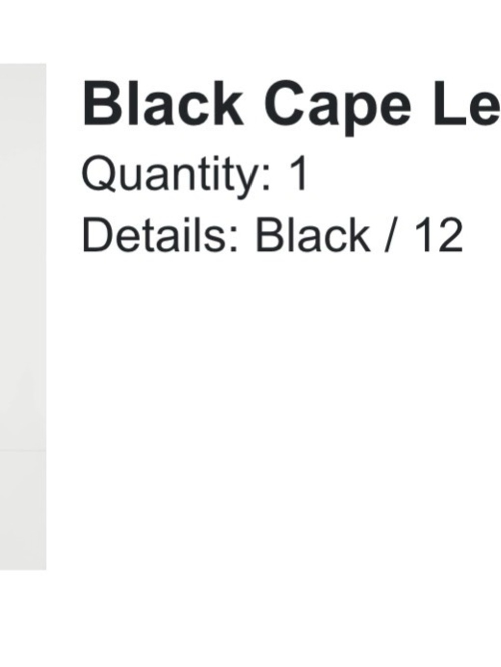 Tuckernuck Black Midi Dress with Cape Overlay - Picture 4 of 4